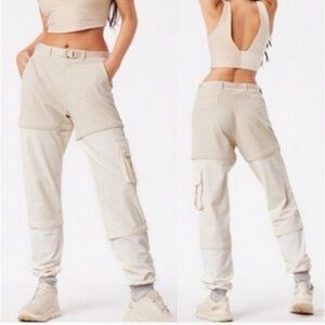 NWOT Outdoor Voices Zip Off Cargo Pants